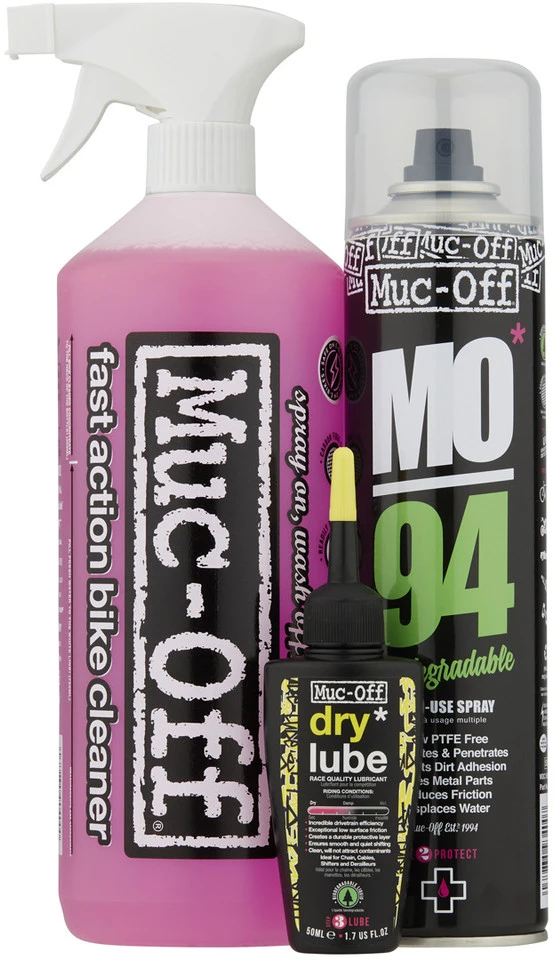 Muc-Off Wash, Protect, Dry Lube Kit