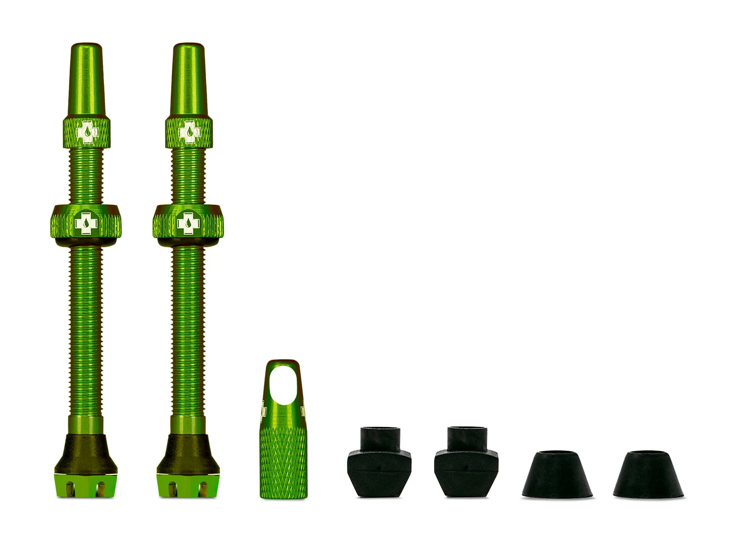 Muc-Off Valves V2 For Tubeless Tires - Green - MTB & Road