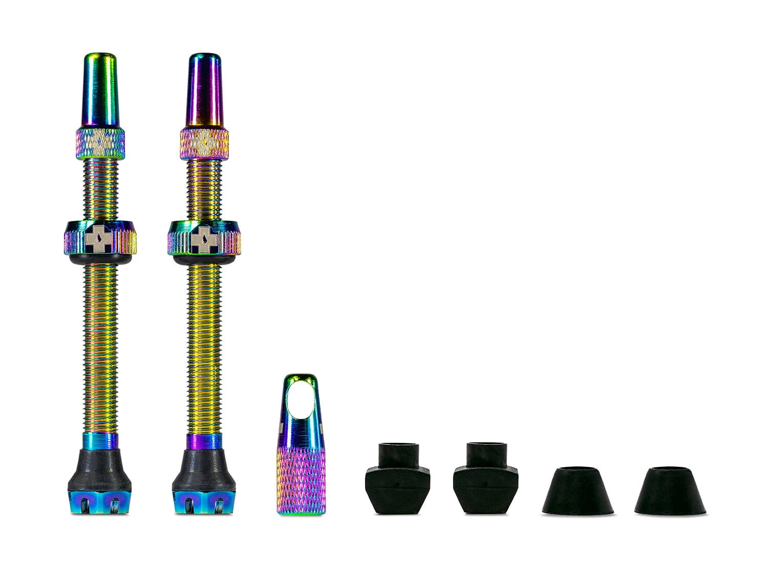 Muc-Off V2 Valves For Tubeless Tires - Oil Slick - MTB & Road