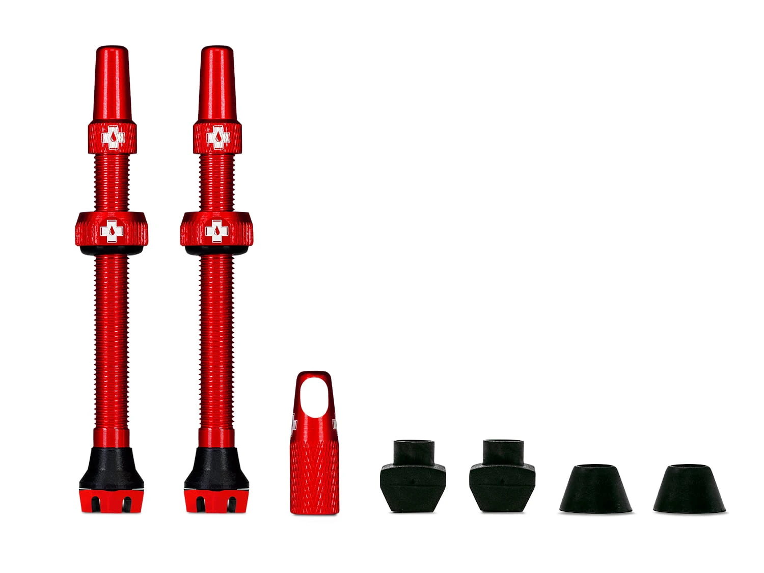 Muc-Off Valves V2 For Tubeless Tires - Red - MTB & Road